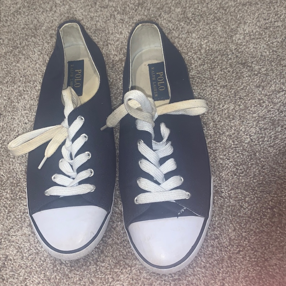 Navy Blue Polo shoes.